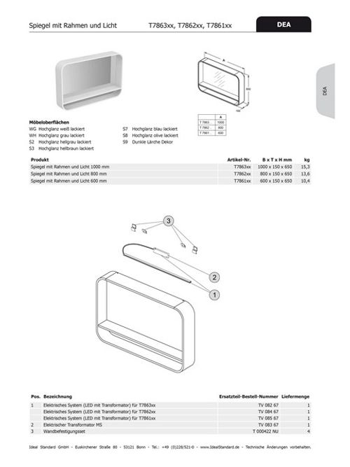 IS-Elektronik-mit-Trafo-DEA-TV08267-TV08267 gallery number 1